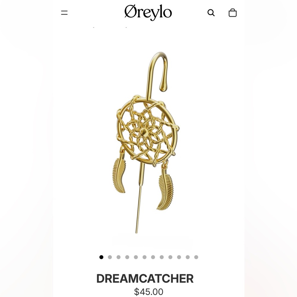✨ 5/$25 ✨ NWT Oreylo Gold Dreamcatcher Earring